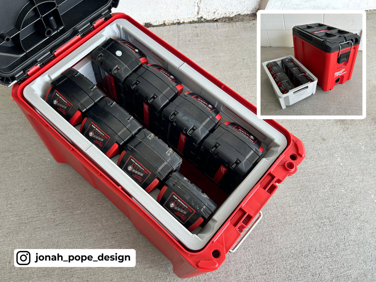 Layout For M18 Packout Ammo Can Insert for M18 Batteries - Jonah Pope Design (JPAC-BR ...