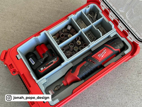 Packout Insert For M12 Rotary Tool - Jonah Pope Design (JP-RT)