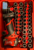 Packout Insert For M12 Stubby 3/8" Impact Wrench + 43-piece Impact Socket Set (SWASH)