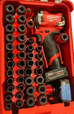 Packout Insert For M12 Stubby 3/8" Impact Wrench + 43-piece Impact Socket Set (SWASH)