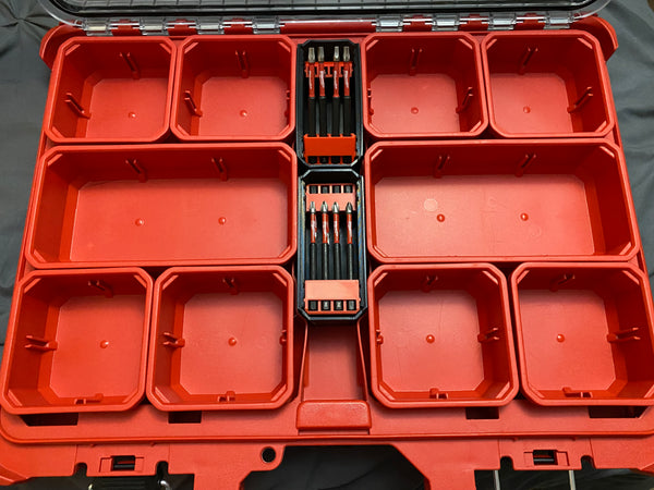 Low Profile Packout Center Bit Bins (Sold as Pair)